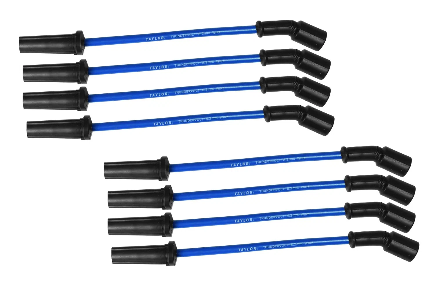 Spark Plug Wire Set Universal 8.2mm Silicone Thundervolt 40 ohm_ft Blue 82605